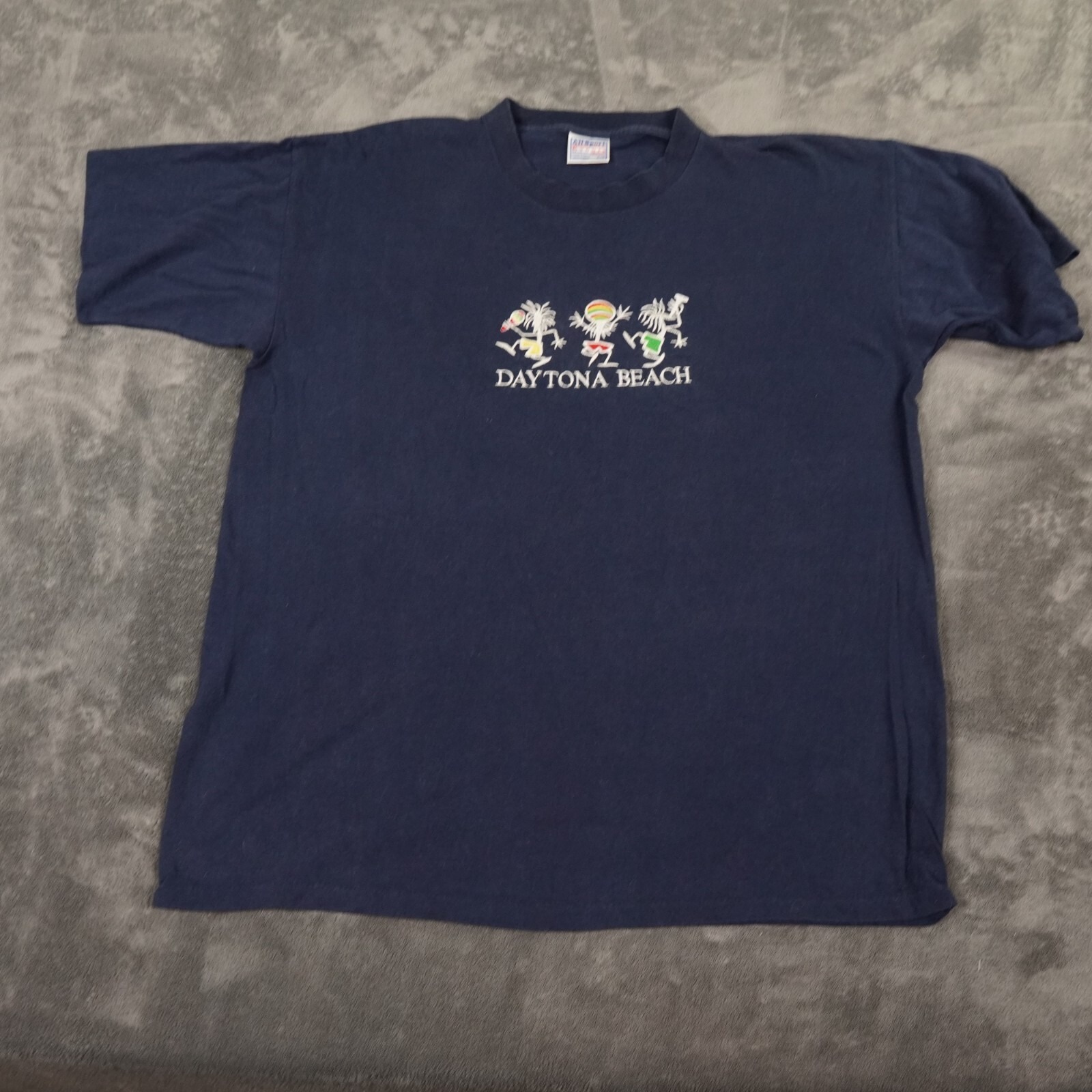 Vtg Daytona Beach Shirt Mens Extra Large Blue Kokopelli Reggae Single Stitch